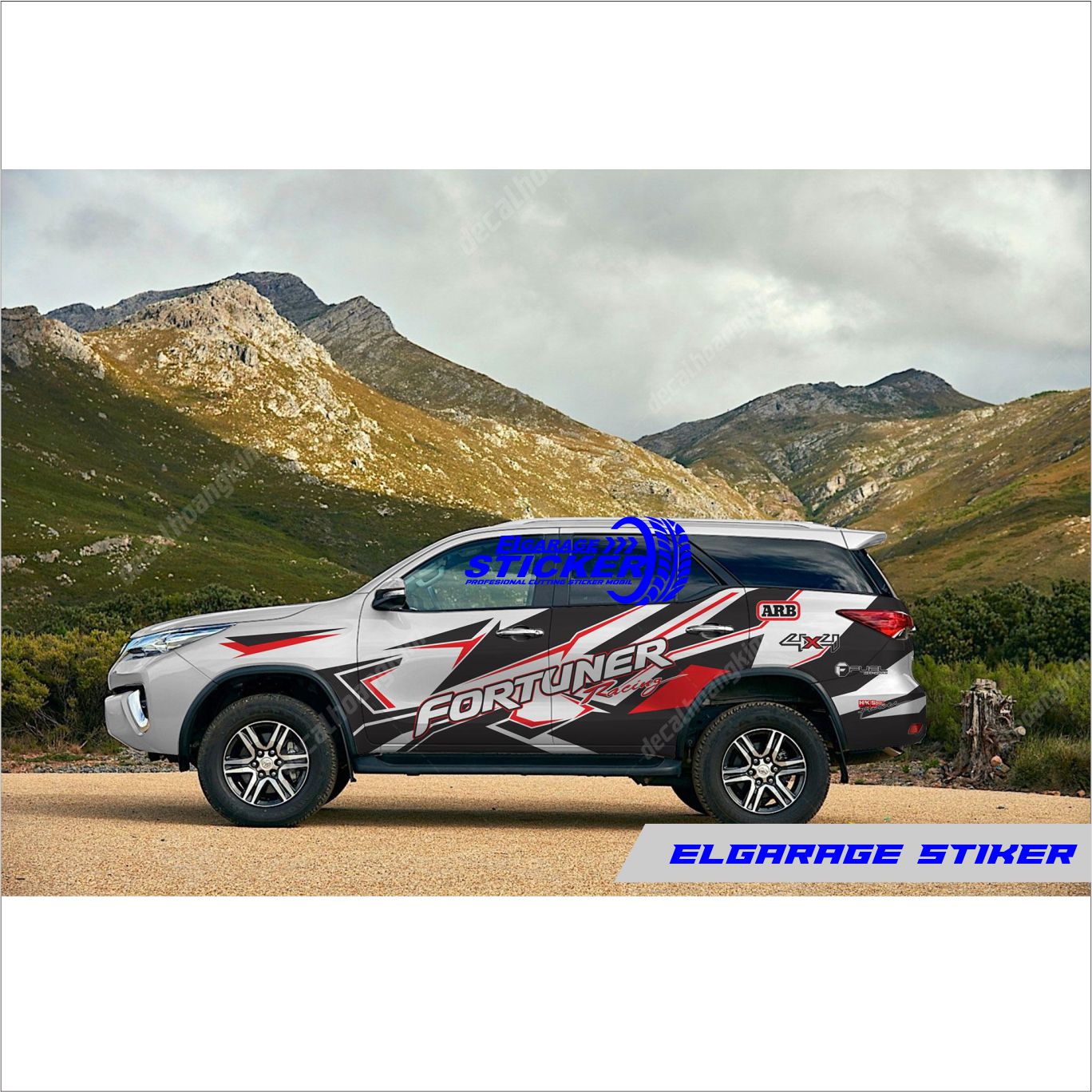 Stiker Mobil Toyota Fortuner Sticker Full Body Monil Fortuner Cutting