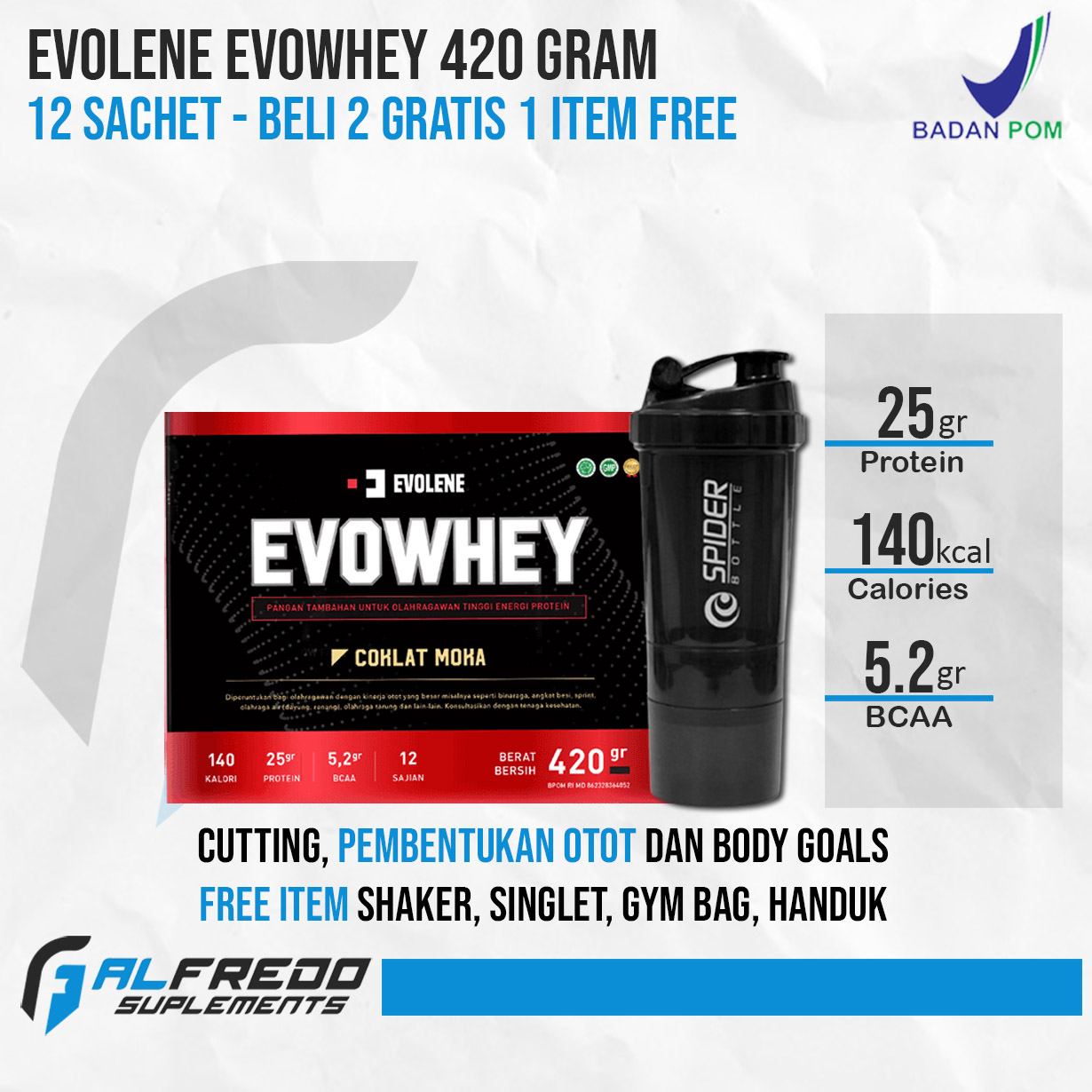 Evolene Evowhey Gram Sachet Bpom Halal Lazada Indonesia