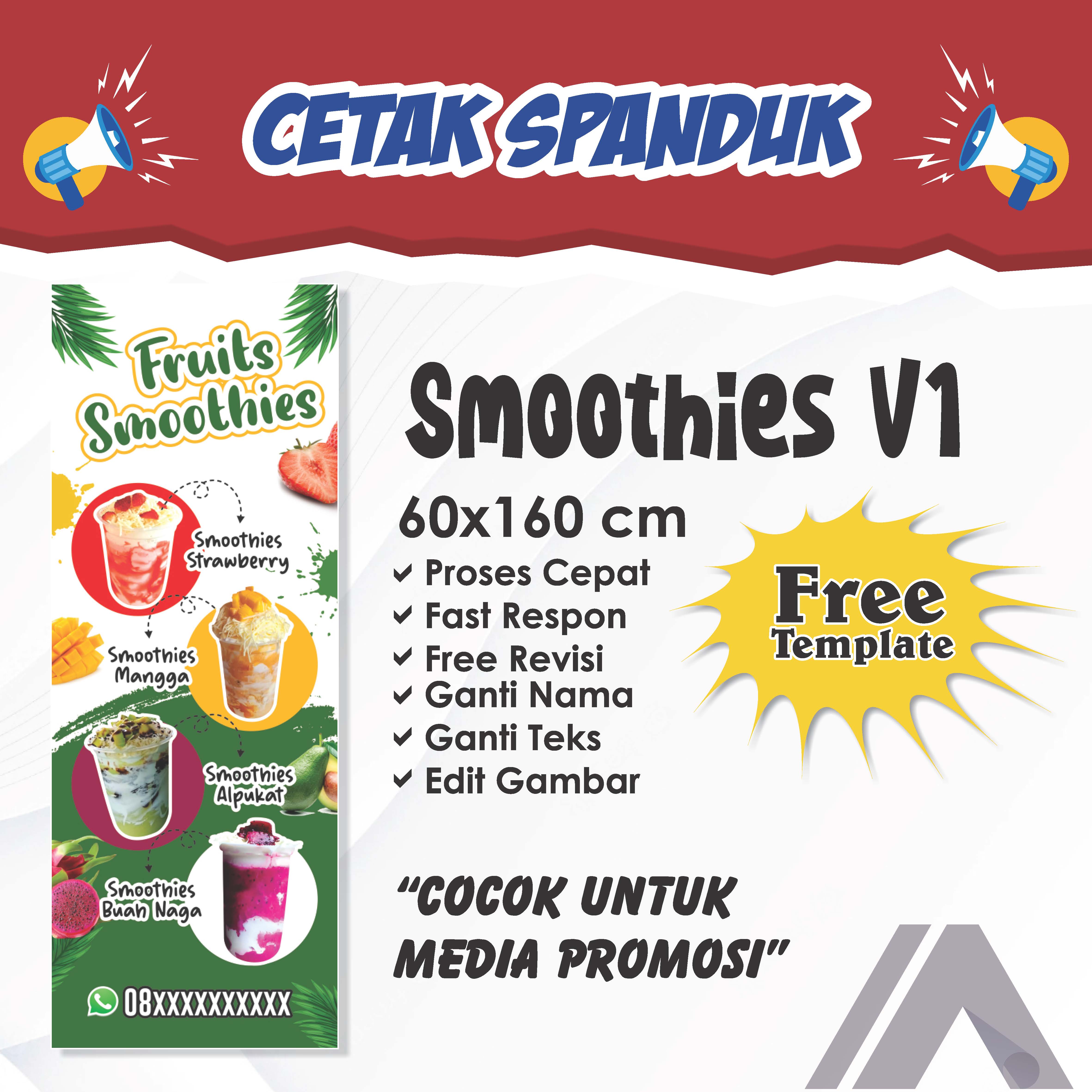 Banner Spanduk Jualan Smoothies V X Lazada Indonesia