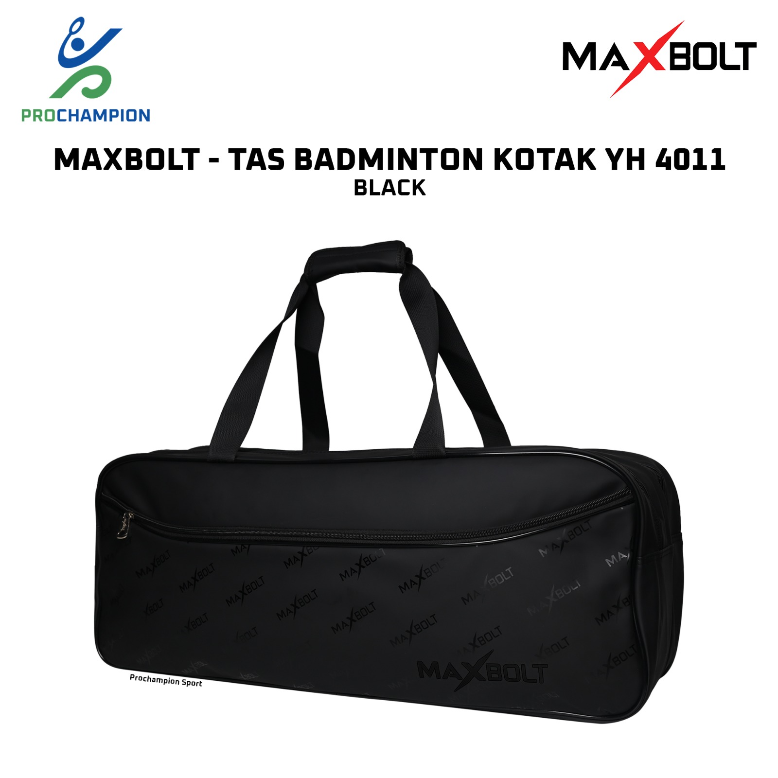 New Tas Badminton Kotak Maxbolt YH 4011 YH4011 Black Lazada Indonesia