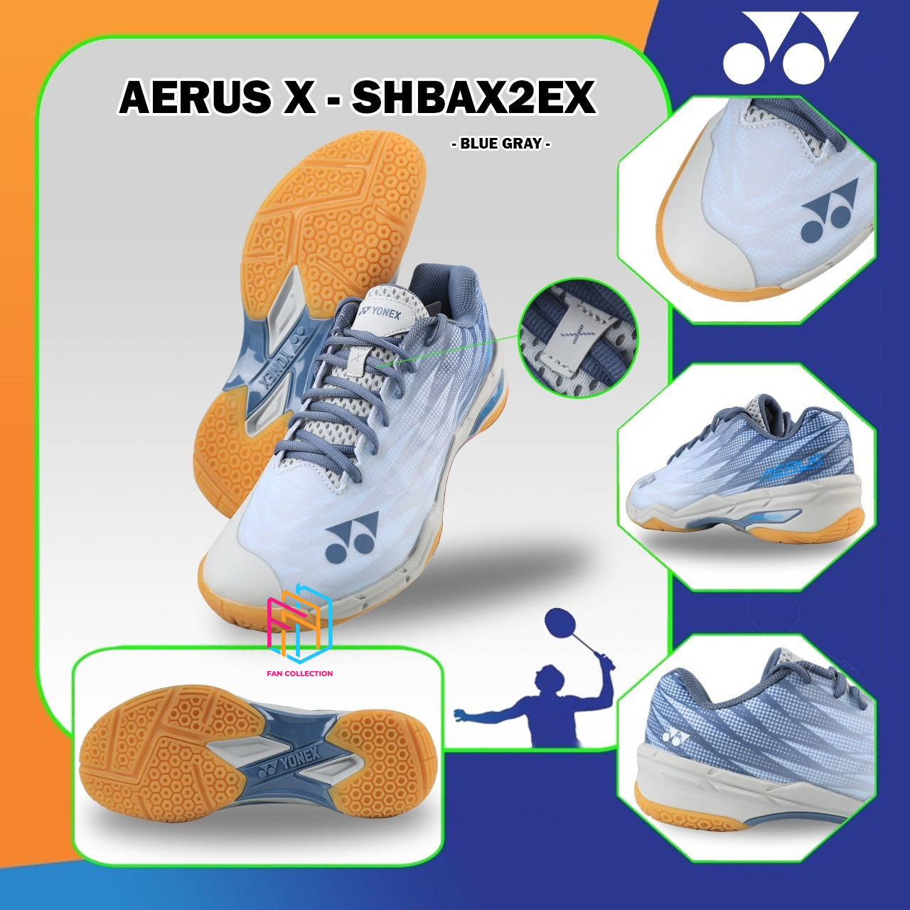 NEW YONEX AERUS X2 SHB AX2 EX Sepatu Badminton Lazada Indonesia