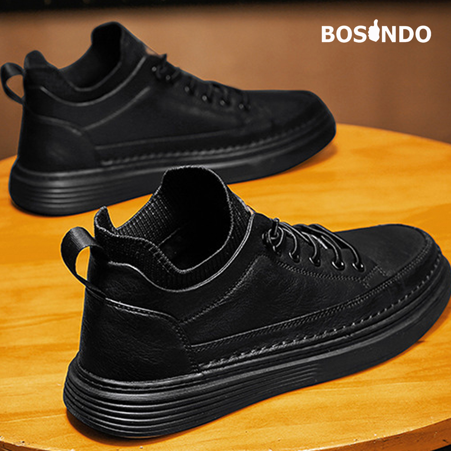 Sepatu Sneakers Pria BOSINDO K 14 TERBARU Desain Mewah Elegan Porduk