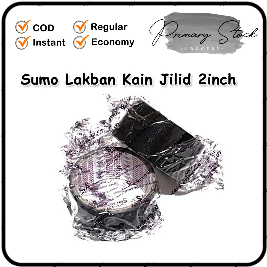 Lakban Kain Hitam 2 Inch Sumo Tape 48 Mm Linen Jilid Cloth Tape 2Inch