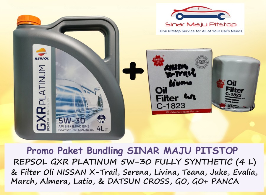 Paket Bundling Oli Repsol Gxr Platinum W Sn Fully Synthetic