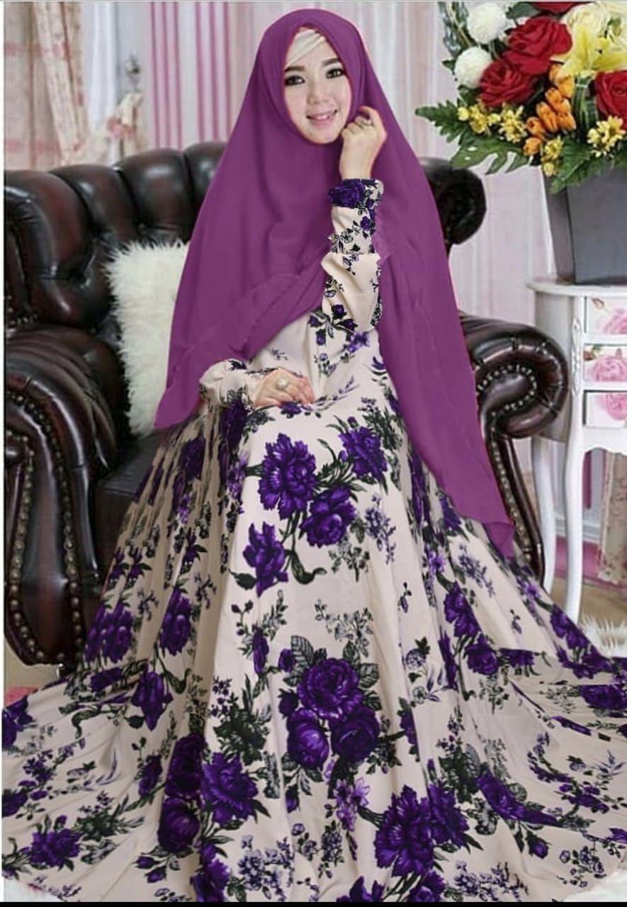 Grosir Hasanah Gamis Syari Arlita / Syari 2in1 Set Khimar Arlita / Fashion Baju Syari Hijab Trendy.