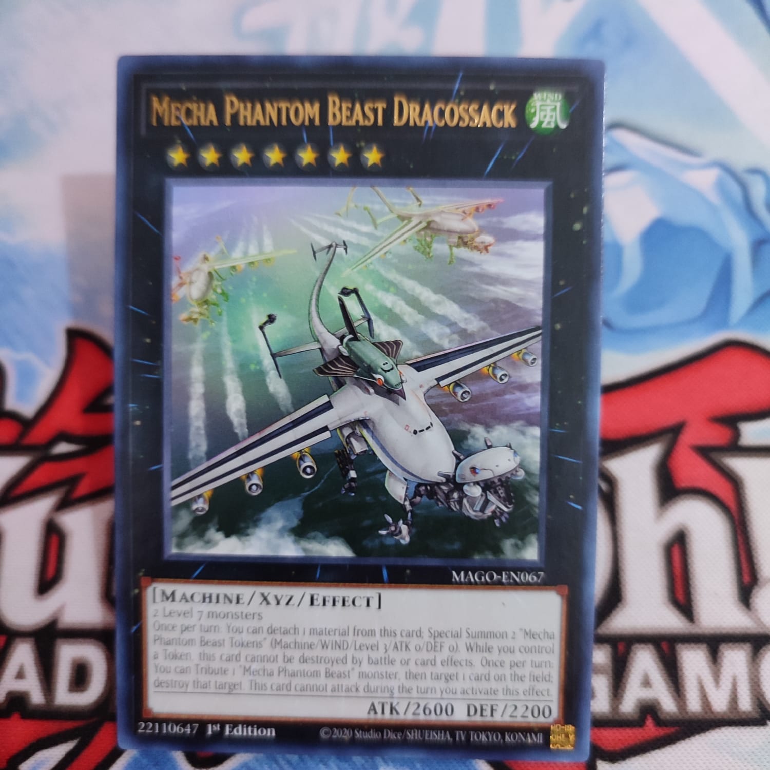 Yugioh Mecha Phantom Beast Dracossack MAGO Rare Gold 1st Original