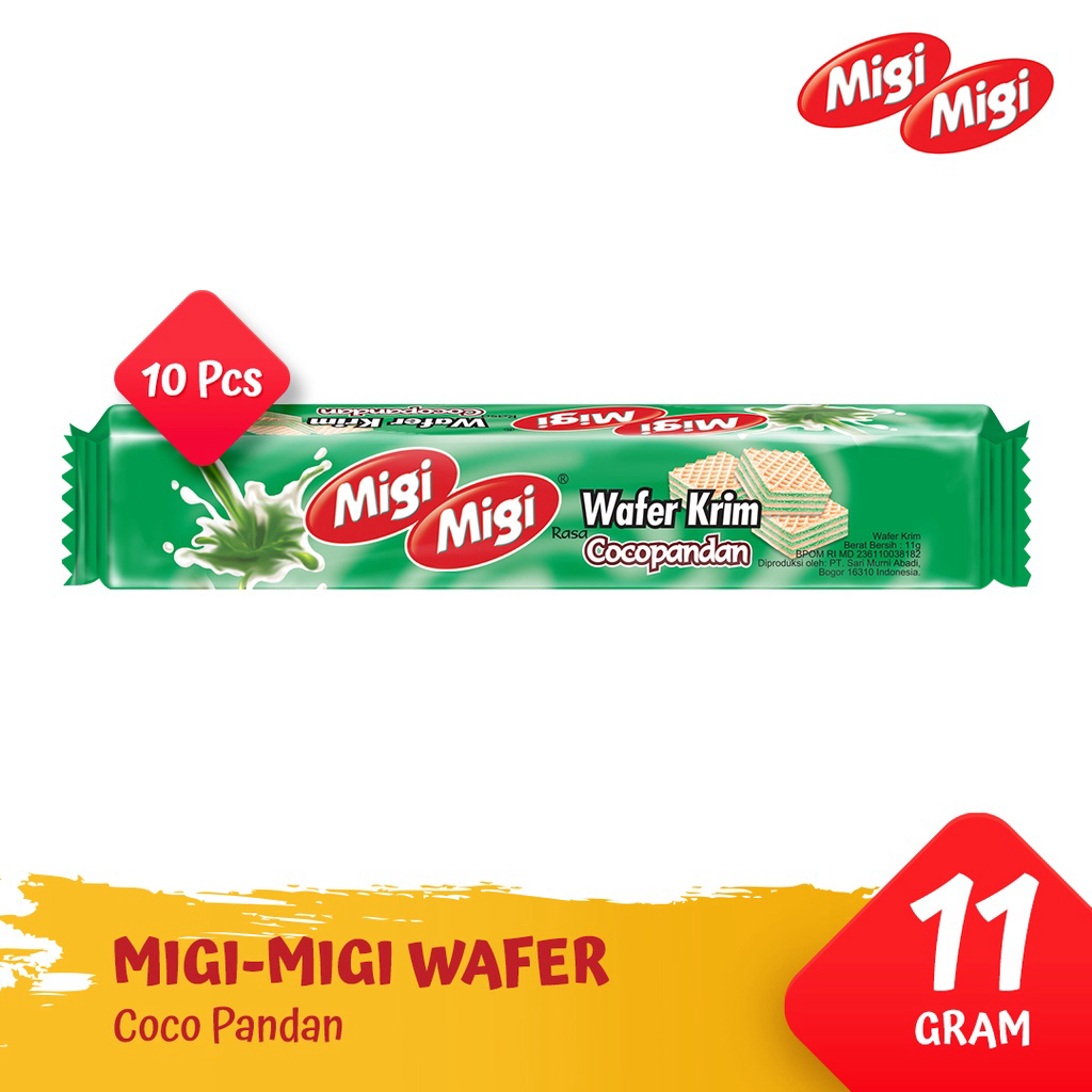 Migi Migi Wafer Krim Coco Pandan Pcs Lazada Indonesia