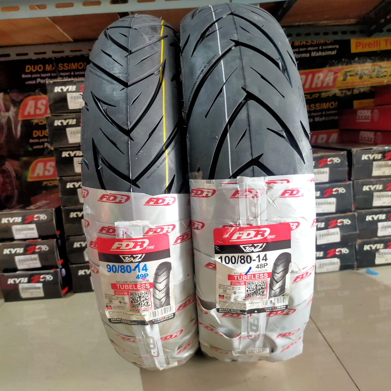 Paket Ban Motor Fdr Genzi Dan Tubeless Ring