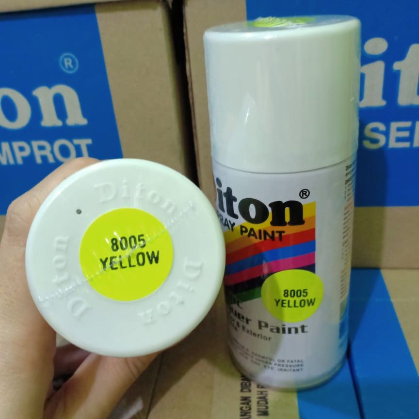 Pilox Cat Semprot Diton Spray Paint Acrylic Lacquer Paint Yellow