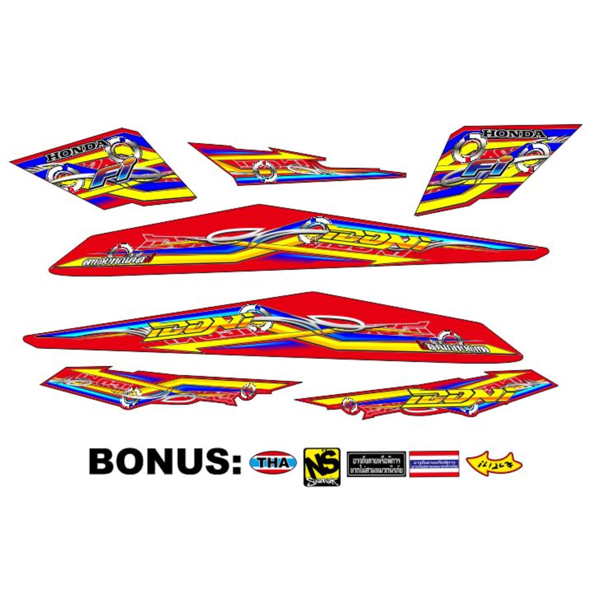 COD STRIPING HONDA BEAT PGM FI VARIASI STICKER STRIPING BEAT FI 2012