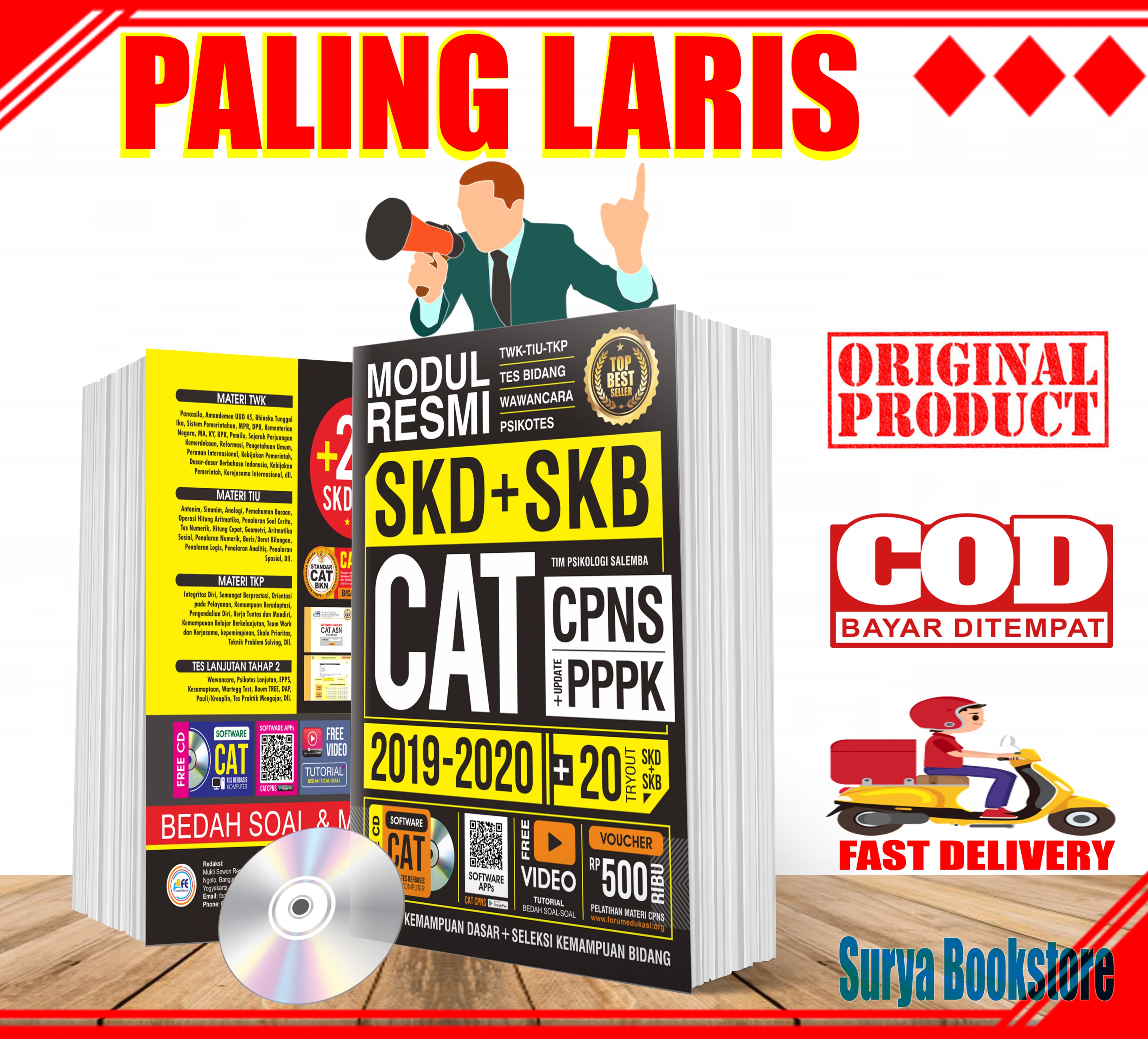 BISA COD BUKU CPNS SKD SKB CAT 2020 BUKU MODUL RESMI SKD SKB CAT