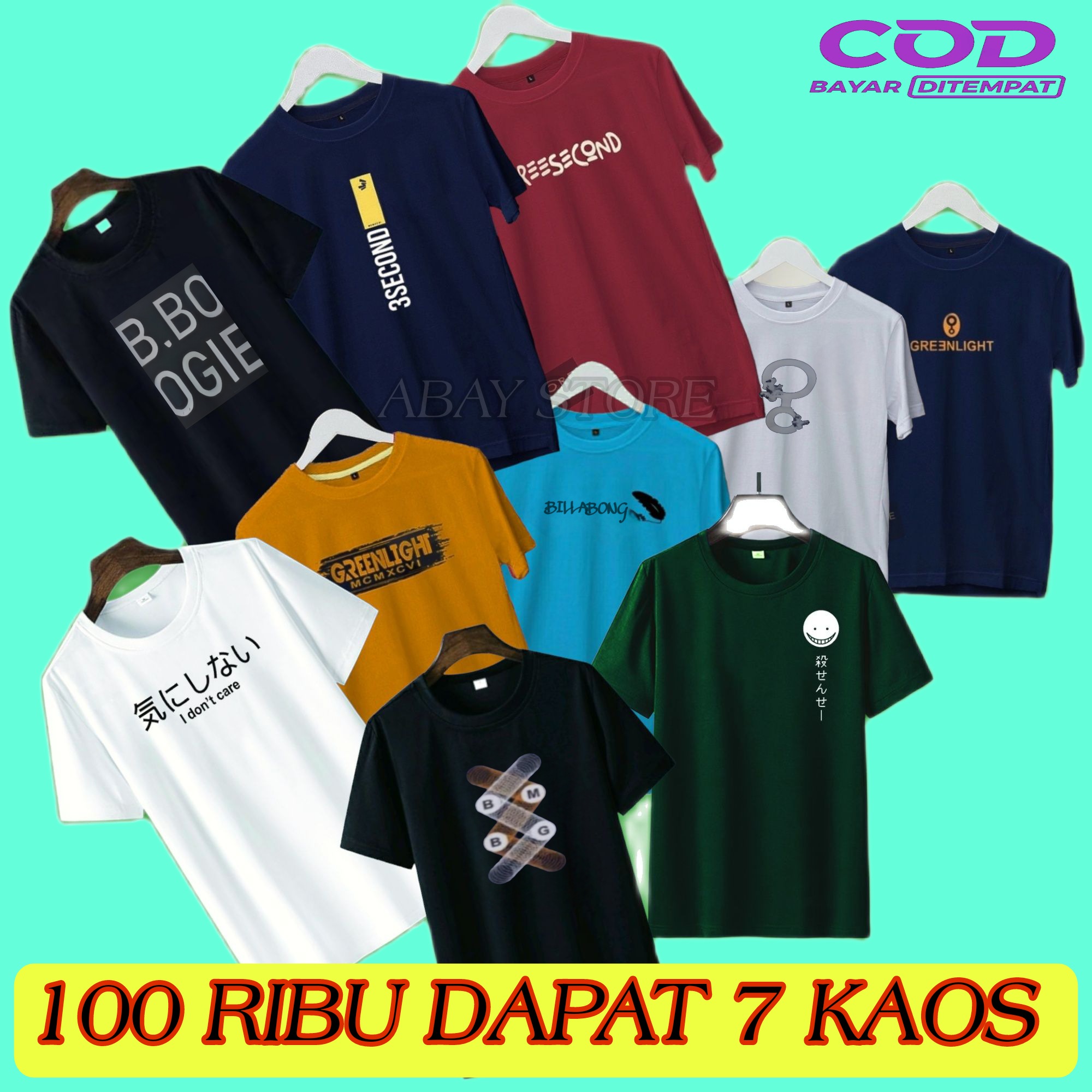 Kaos Distro Dewasa 100 Ribu Dapat 7 Pcs Lazada Indonesia