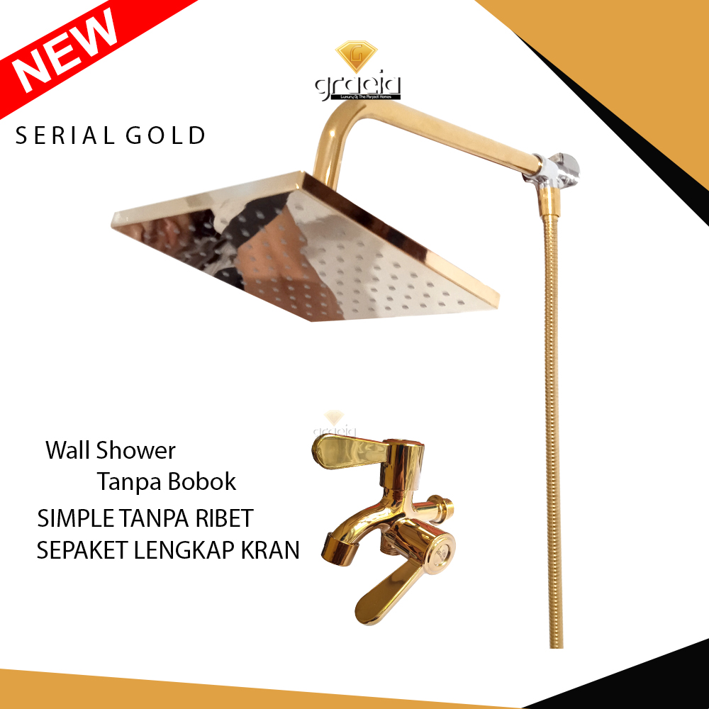 Shower Kamar Mandi Full Set Gold Shower Set Kamar Mandi Komplit Kran