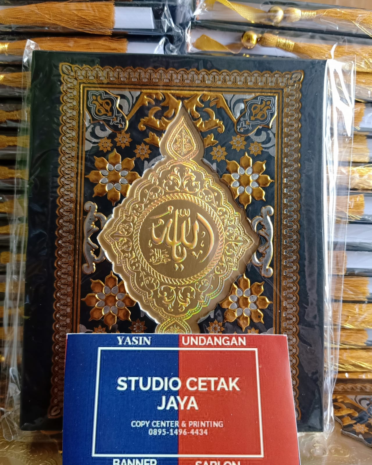 Buku Yasin Dan Tahlil Hard Cover Mozaik 176 Halaman Free Tasbih