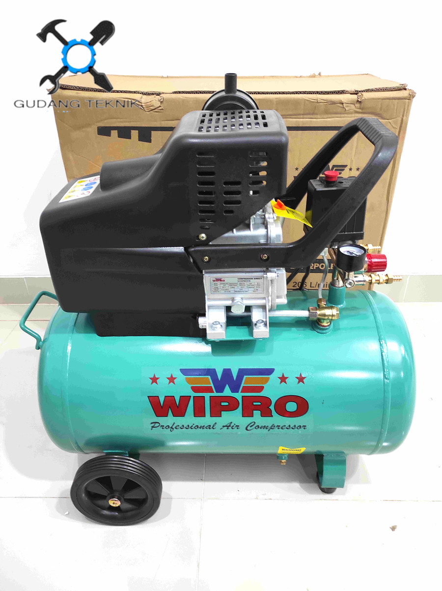 Kompresor Angin Udara 50L WIPRO GEMINI 500 2Hp LISTRIK Air Compressor