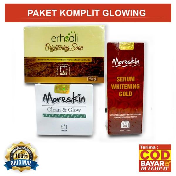 Paket Komplit Moreskin Glowing Original Nasa Isi 3pcs Lazada Indonesia