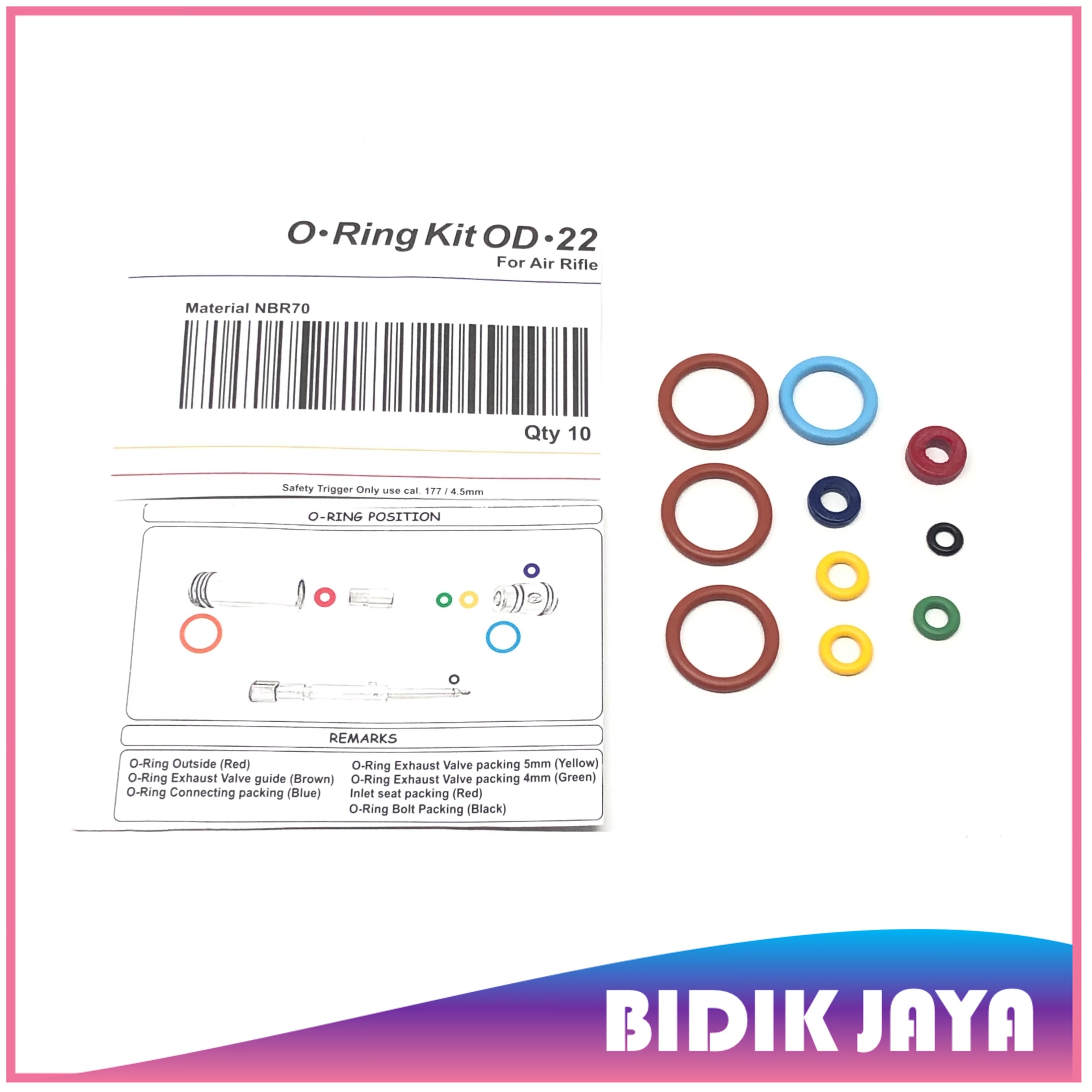 Sil Set Oring V5 Od 22 Oring Kit Od 22 Seal Set Tabung Oring