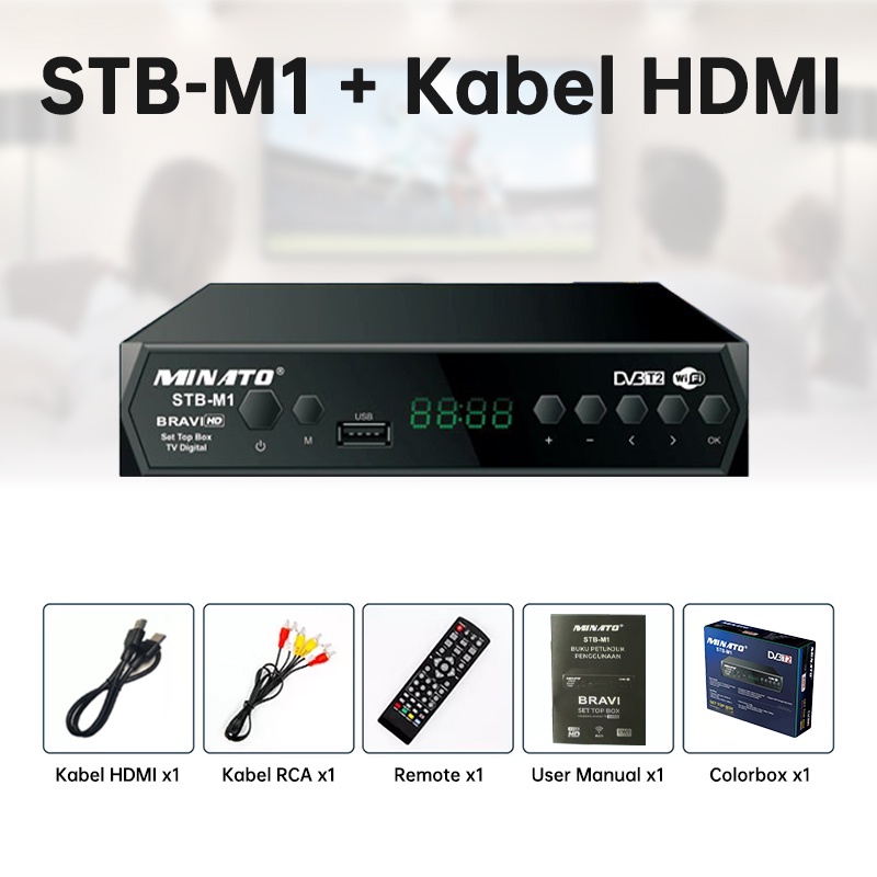 Set Top Box TV Digital STB DVB T2 Wifi 1080P Full HD Receiver