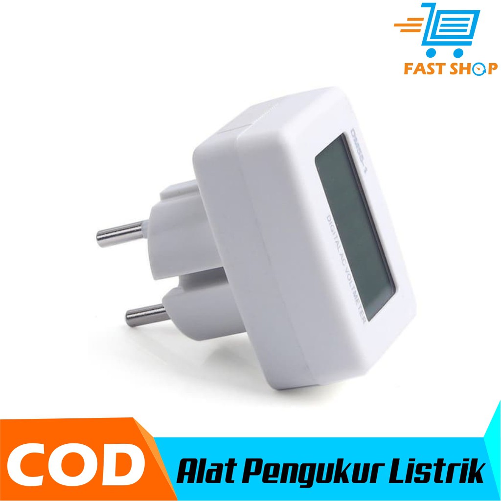 Alat Pengukur Listrik Voltmeter Digital AC EU Plug 110 300V Lazada