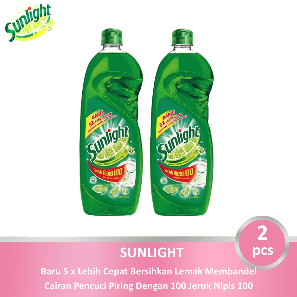 Sunlight Sabun Cuci Piring Jeruk Nipis Ml Botol Pcs Lazada