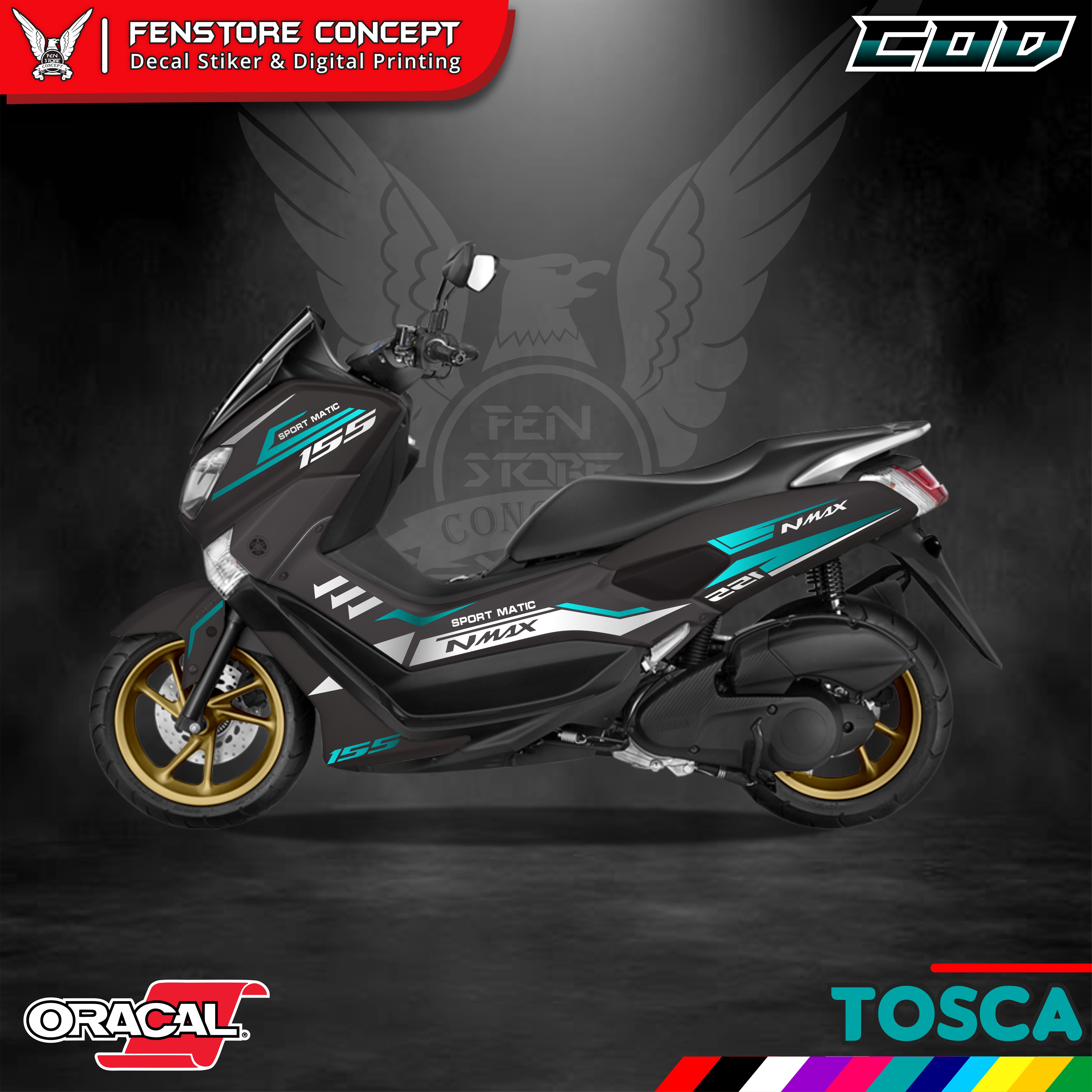 Stiker Motor Nmax Aksesoris Motor Nmax Old Striping Nmax Desain