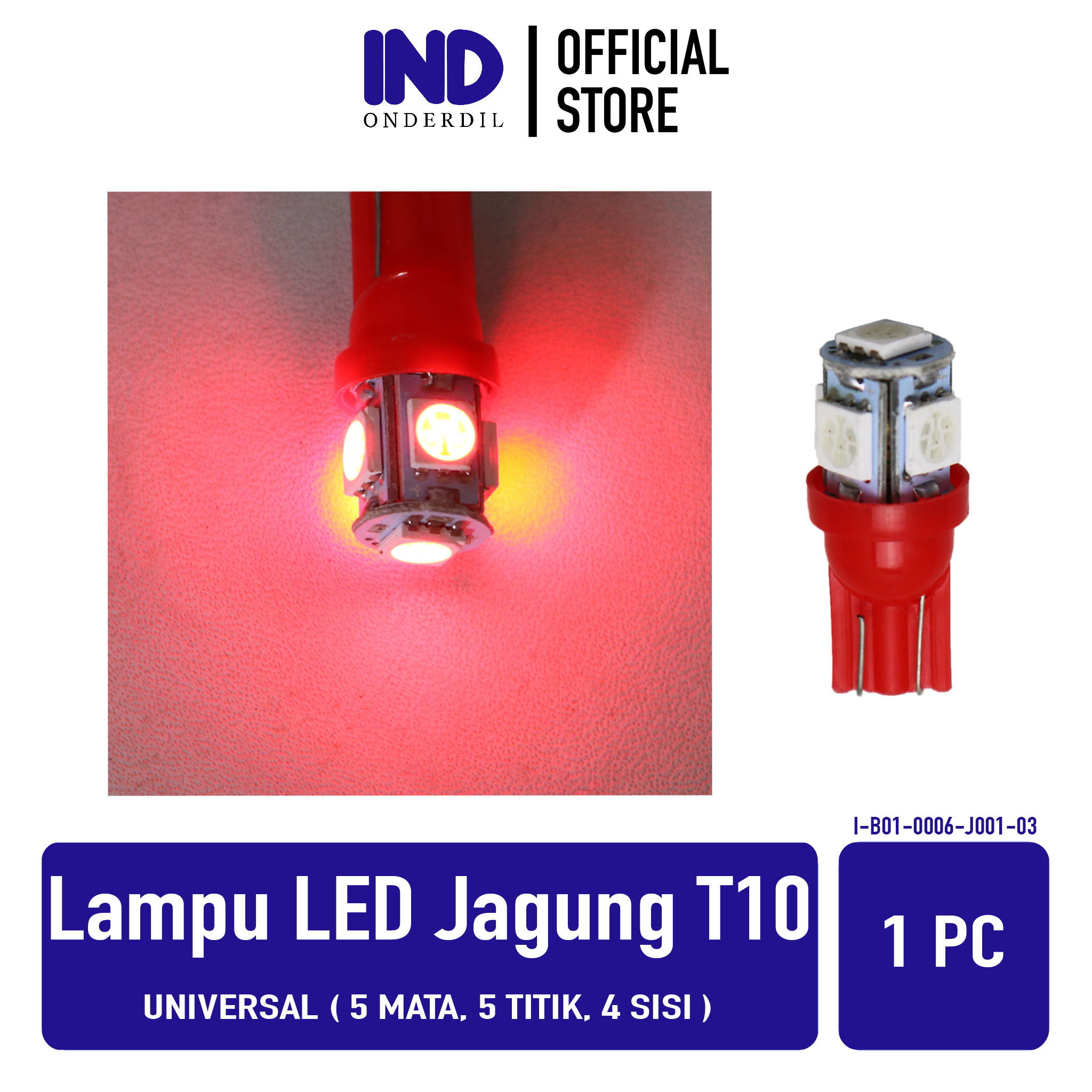 Lampu T10 T 10 LED Diam Senja Sein Sen Riting Ritting Colok Tancap