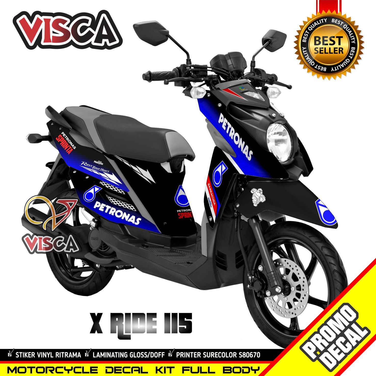 Decal X Ride Full Body Stiker X Ride Full Body Striping X Ride