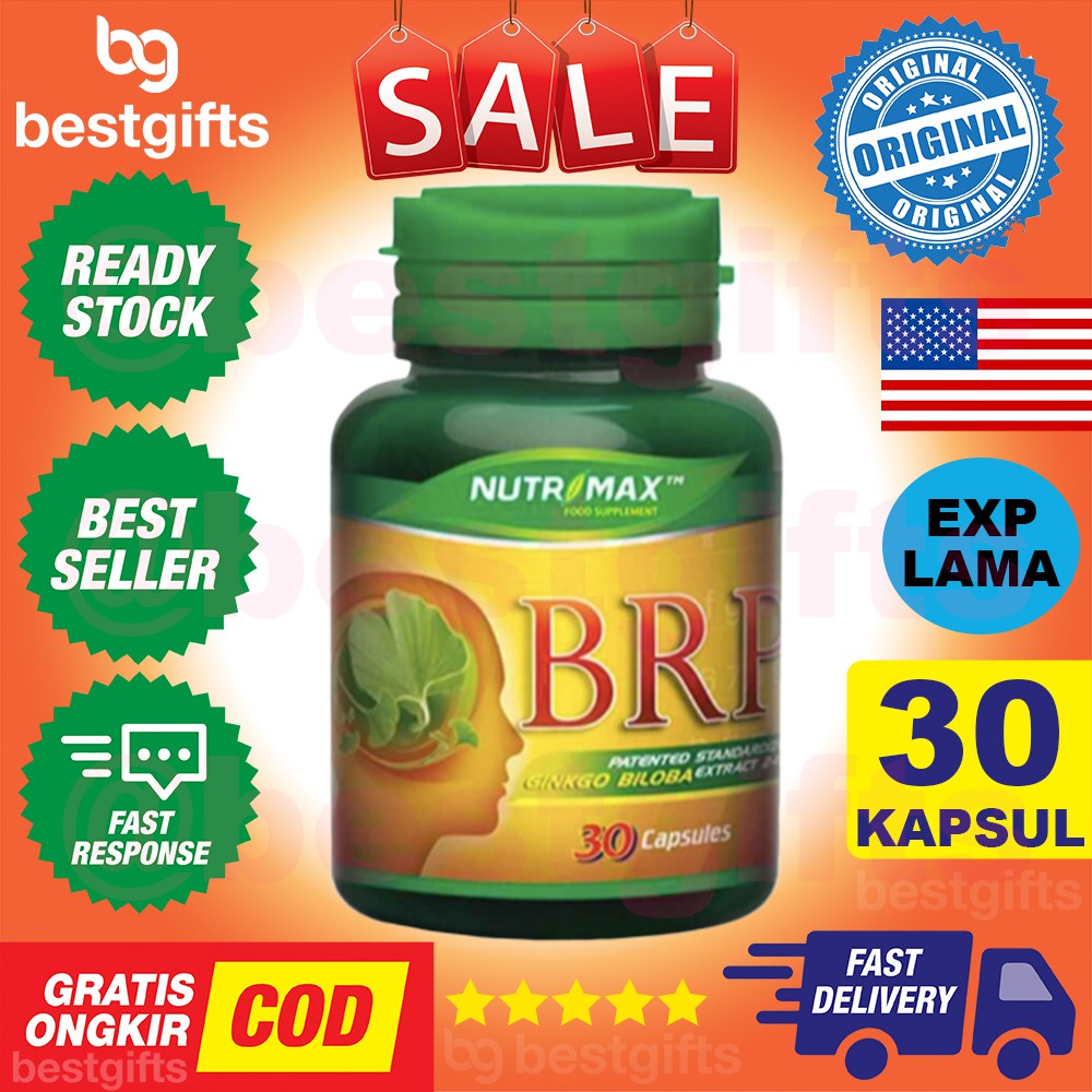 Nutrimax Brp Ginkgo Ginko Gingko Biloba Vitamin Nutrisi Otak Sistem