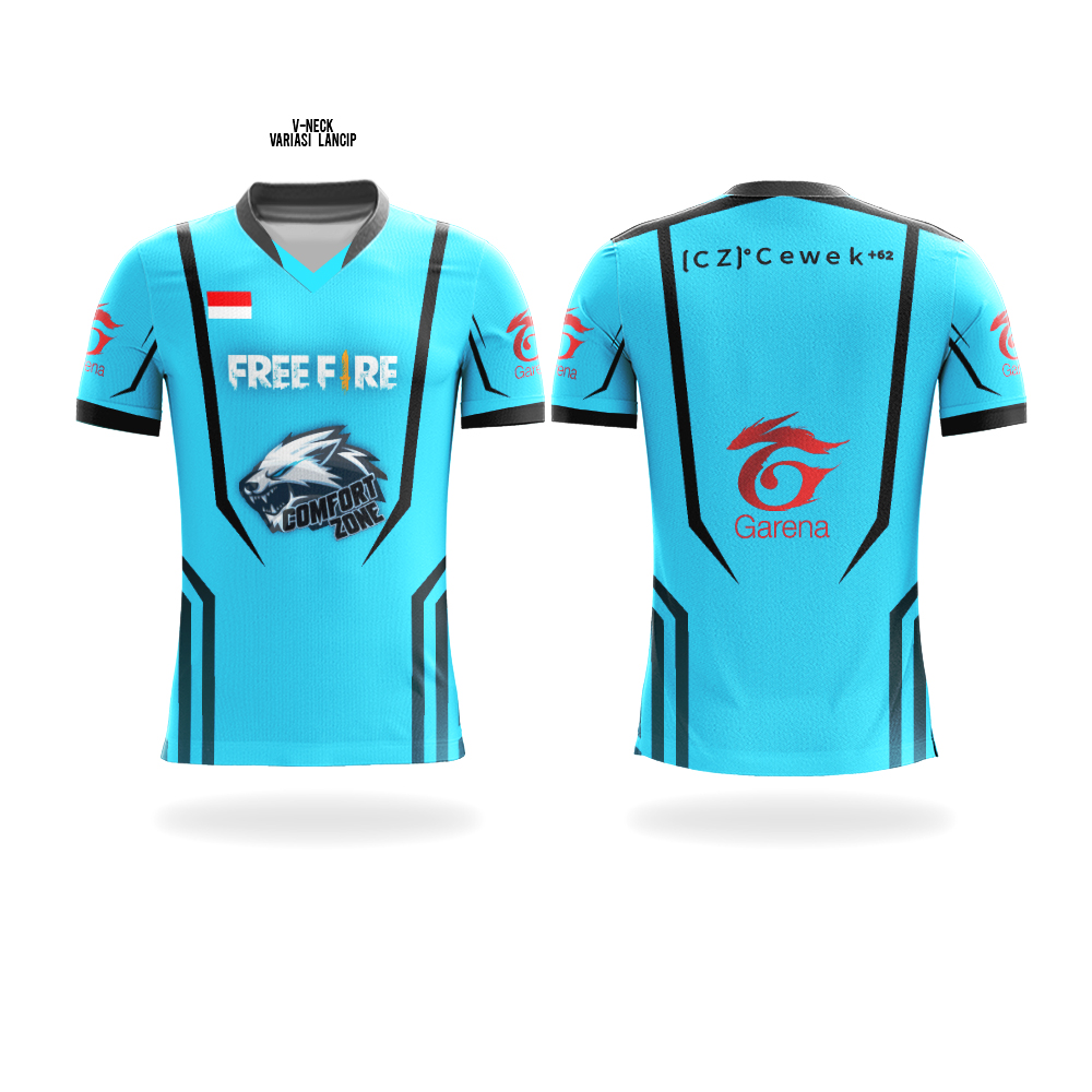 Kaos Baju Jersey Gaming Esport Free Fire Ff Mobile Legend Ml Pubg