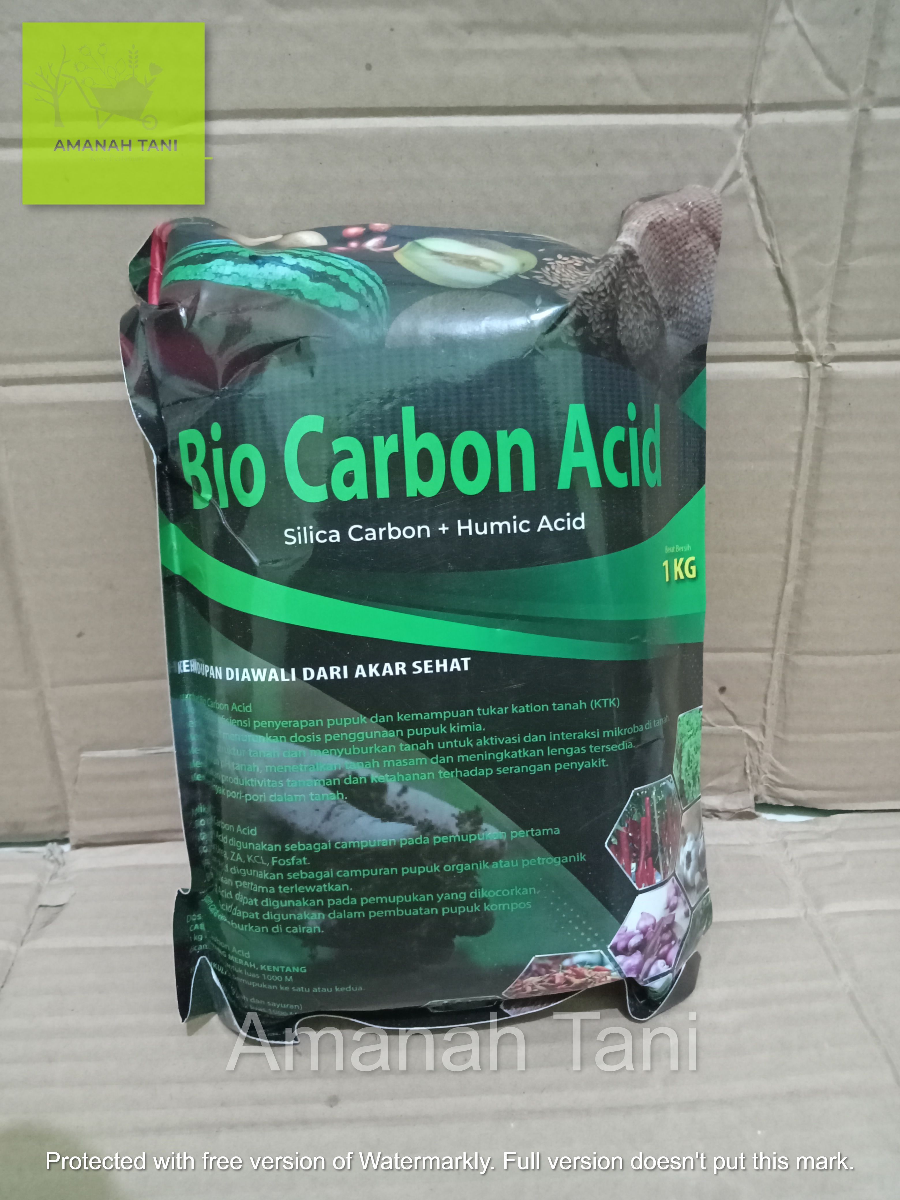 Pupuk Pembenah Tanah Organik BioCarbon Acid 1kg Pupuk Pembenah Tanah