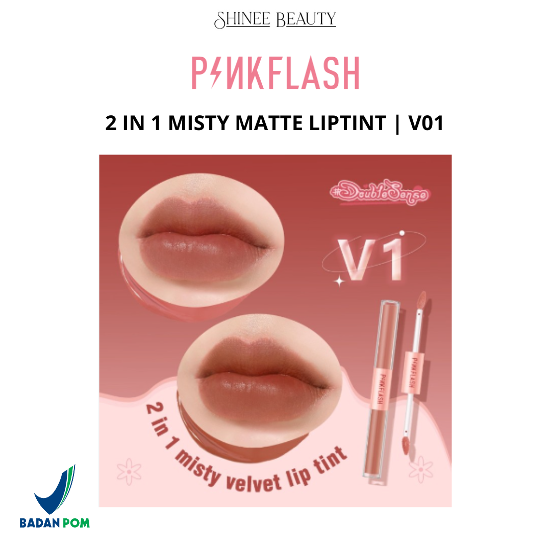 BPOM PINKFLASH DoubleSense 2 IN 1 Dual Ended Lipstick Ombrelips