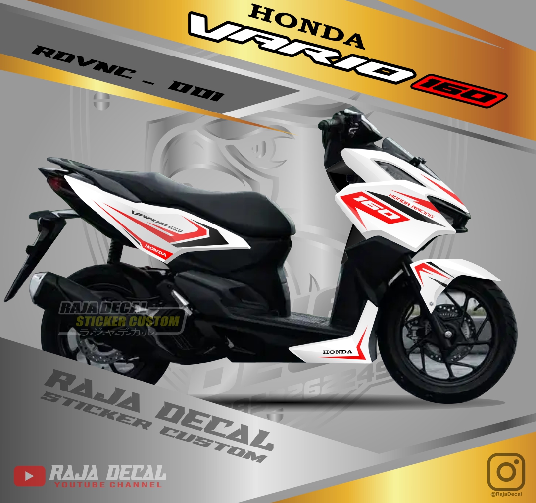 Cutting Sticker Vario New Aksesoris Motor Stiker Honda Vario