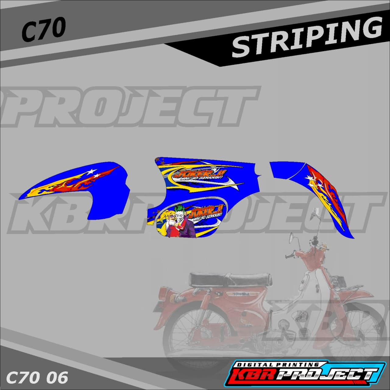 Cod Stiker C Striping C Motor Honda Motor Sticker Variasi Racing