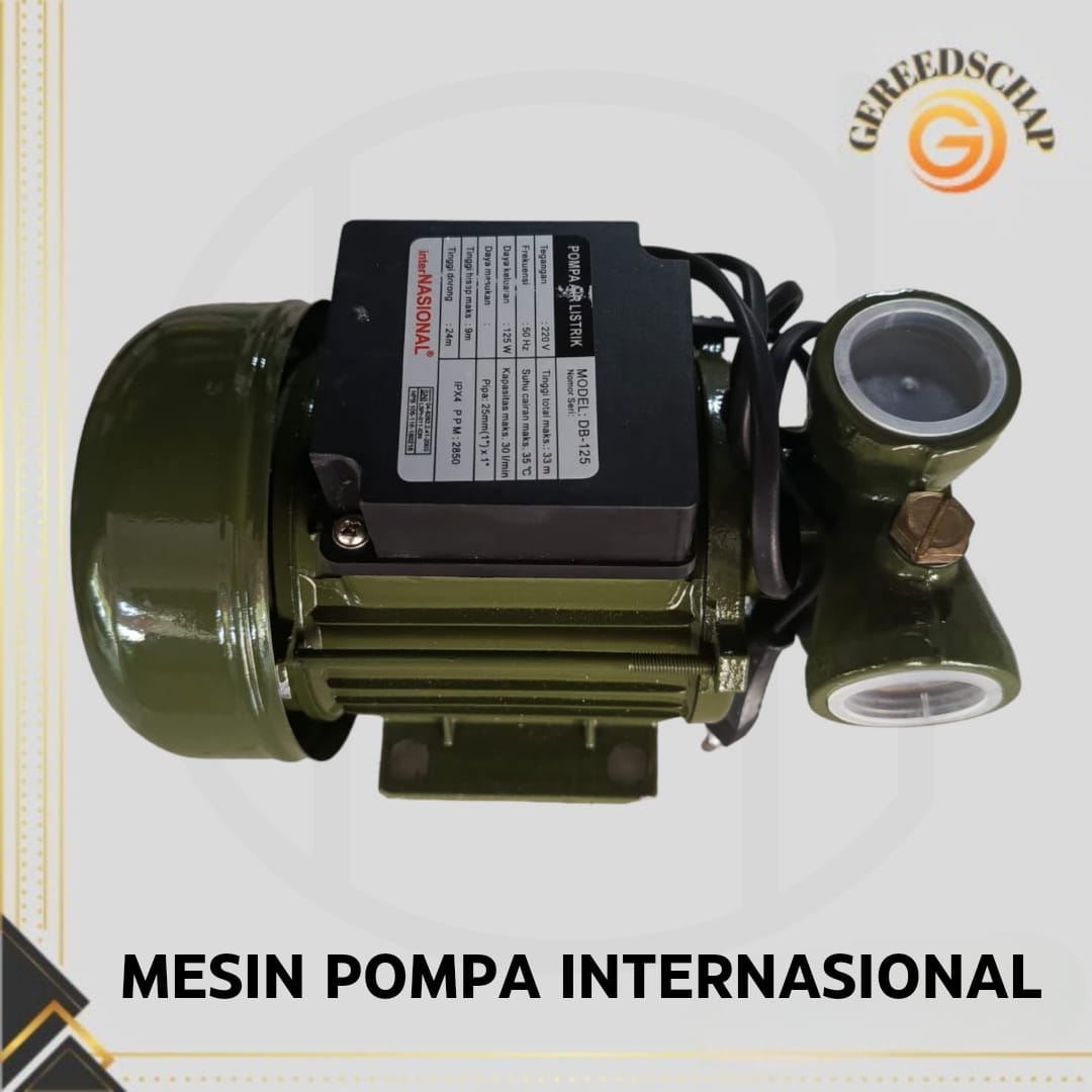 Mesin Pompa InterNational DB 125 Pompa Air Sumur Dangkal Lazada Indonesia