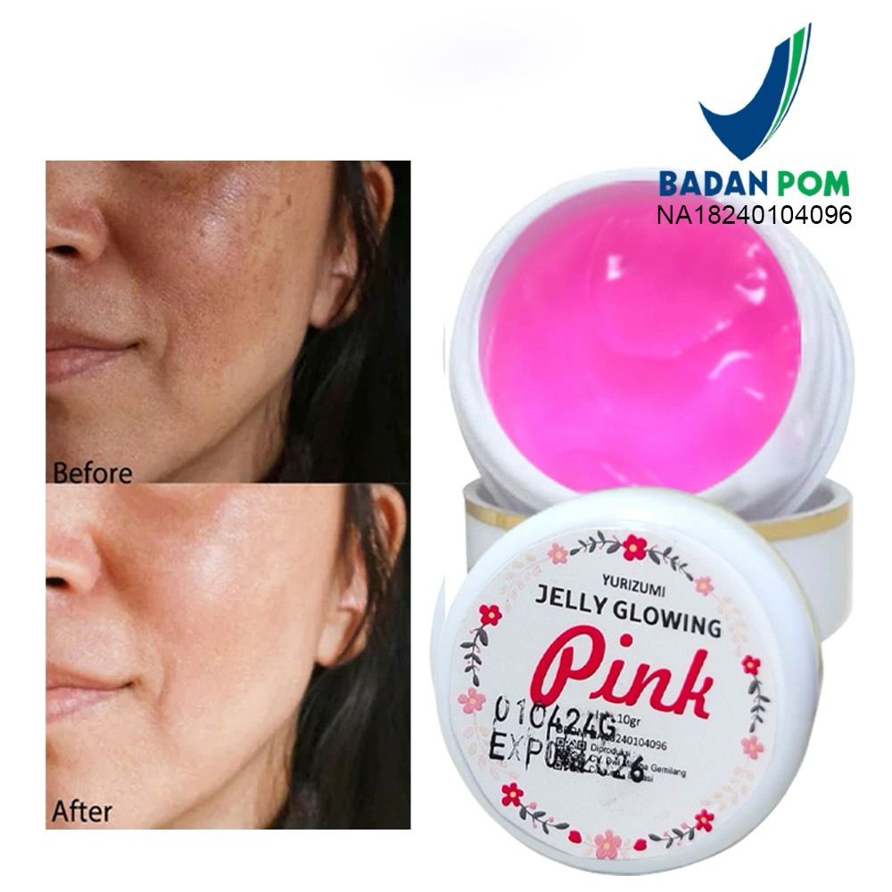 Jelly Glowing Pink BPOM Pemutih Kulit Wajah Cream Pemutih Kulit Wajah