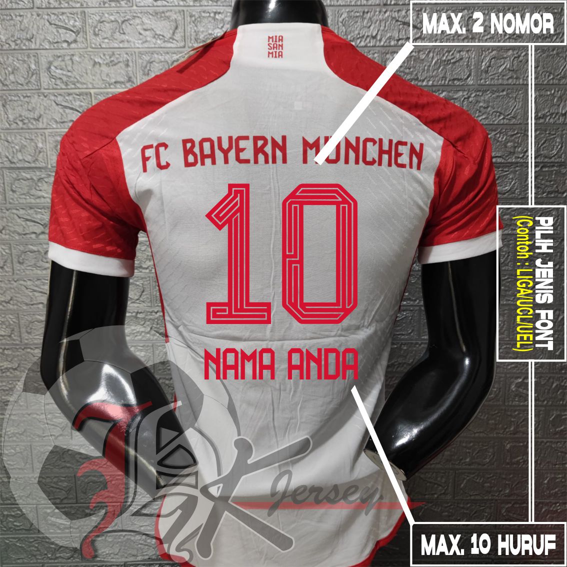 Jersey Bola Bayern Munchen Home Player Issue Lazada Indonesia