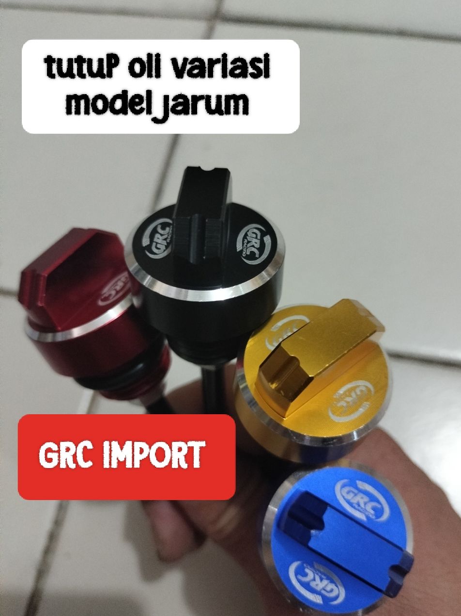 TUTUP OLI MESIN GRC CNC MODEL JARUM TWO TONE UNIVERSAL SEMUA MOTOR