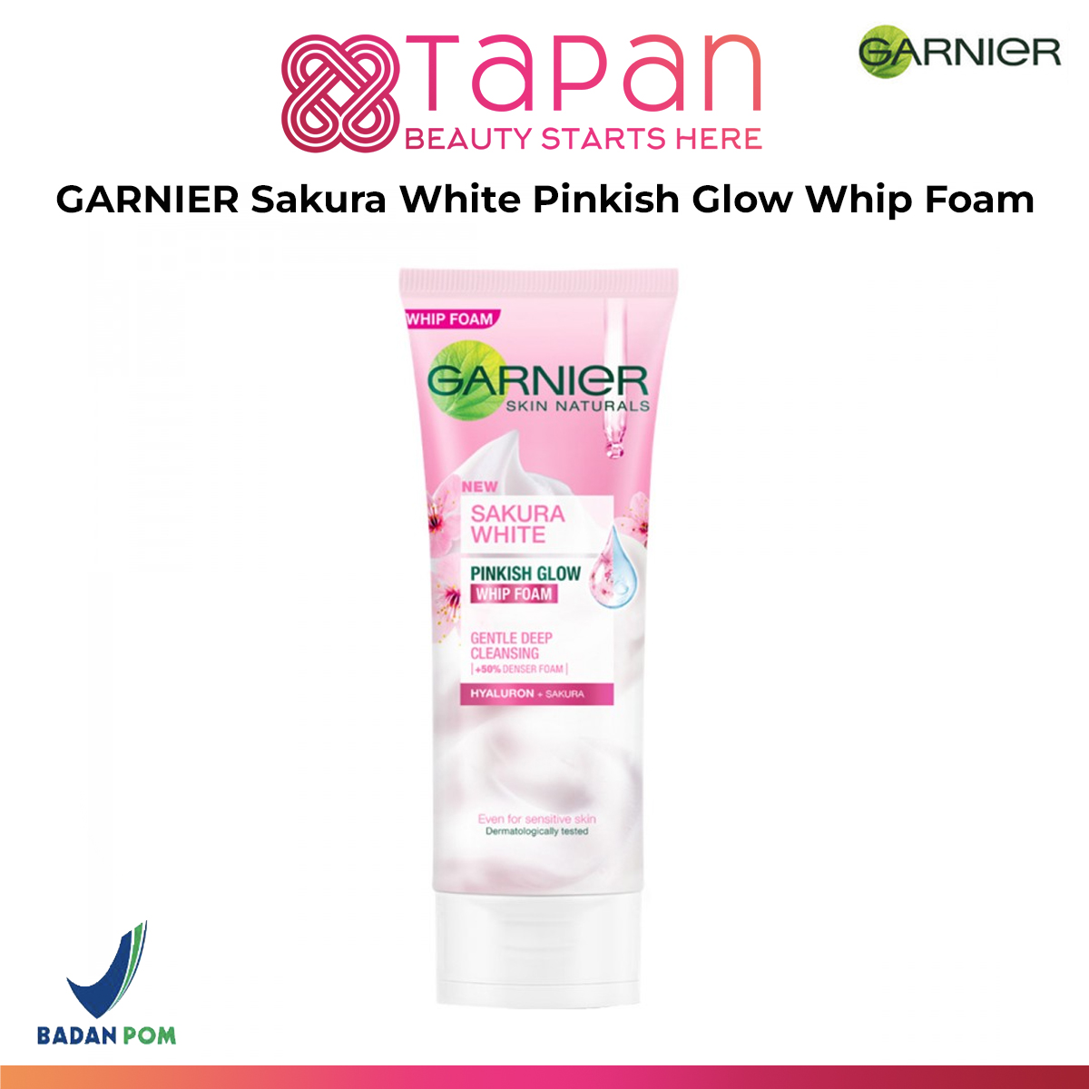 GARNIER Sakura White Pinkish Glow Whip Foam Lazada Indonesia