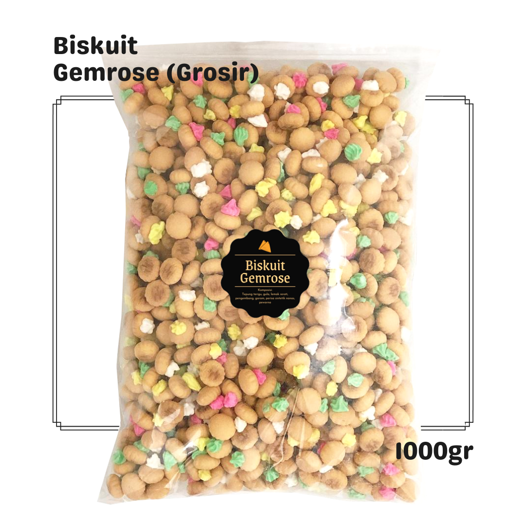 Delish Snacks Biskuit Gemrose Grosir 1000gr Kilo Kiloan 1kg