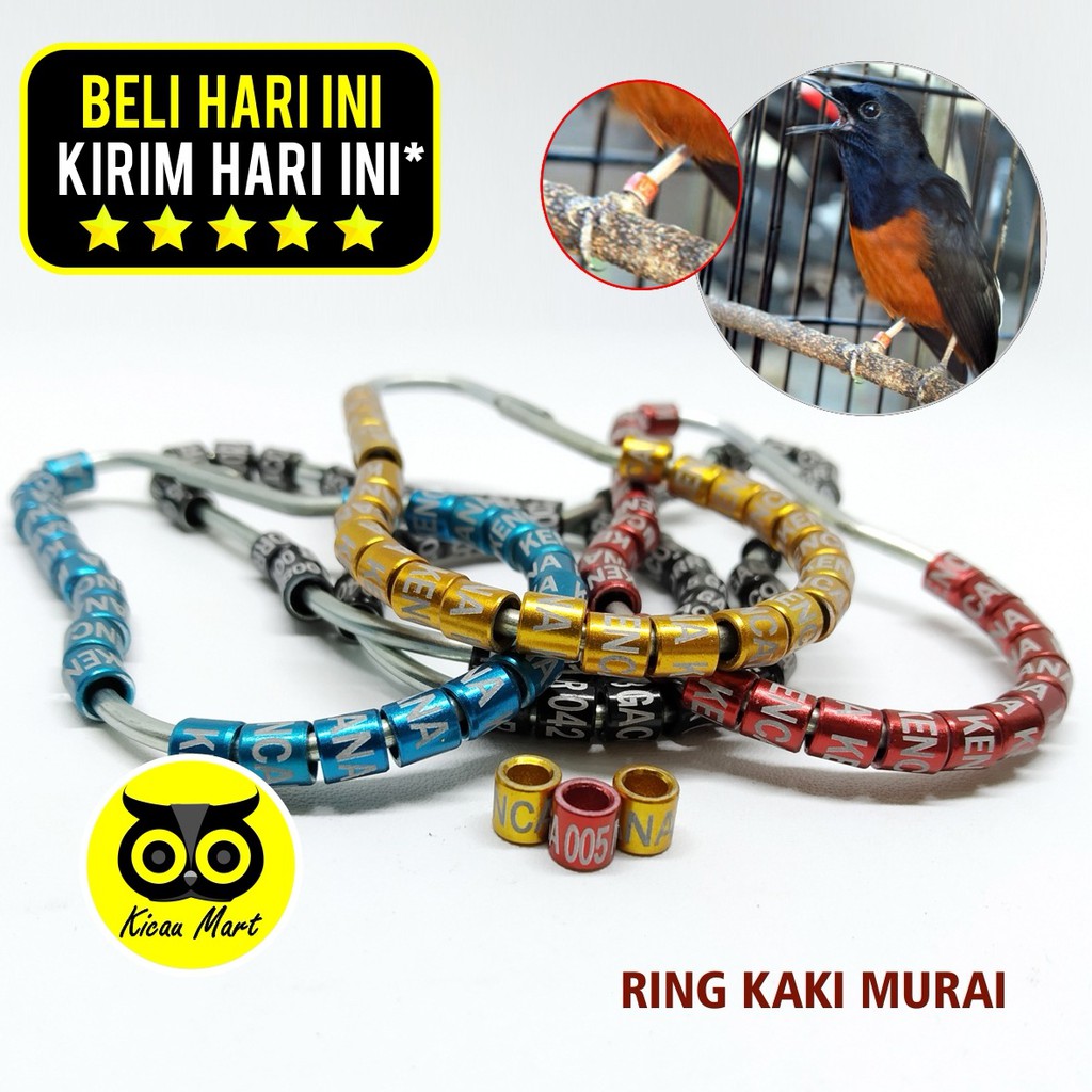 RING BURUNG LASER RING PENANDA KAKI BURUNG MURAI GELANG PENGAMAN KAKI