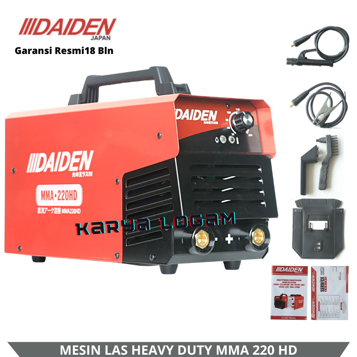 DAIDEN MMA220HD Mesin Trafo Las 200A Heavy Duty ORIGINAL Japan Lazada