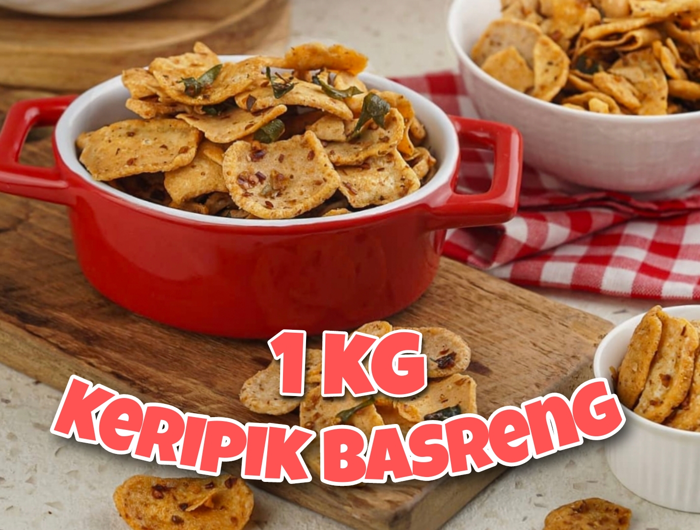 Keripik Basreng Bakso Goreng Sultan Bandung Daun Jeruk Extra Pedas 1kg