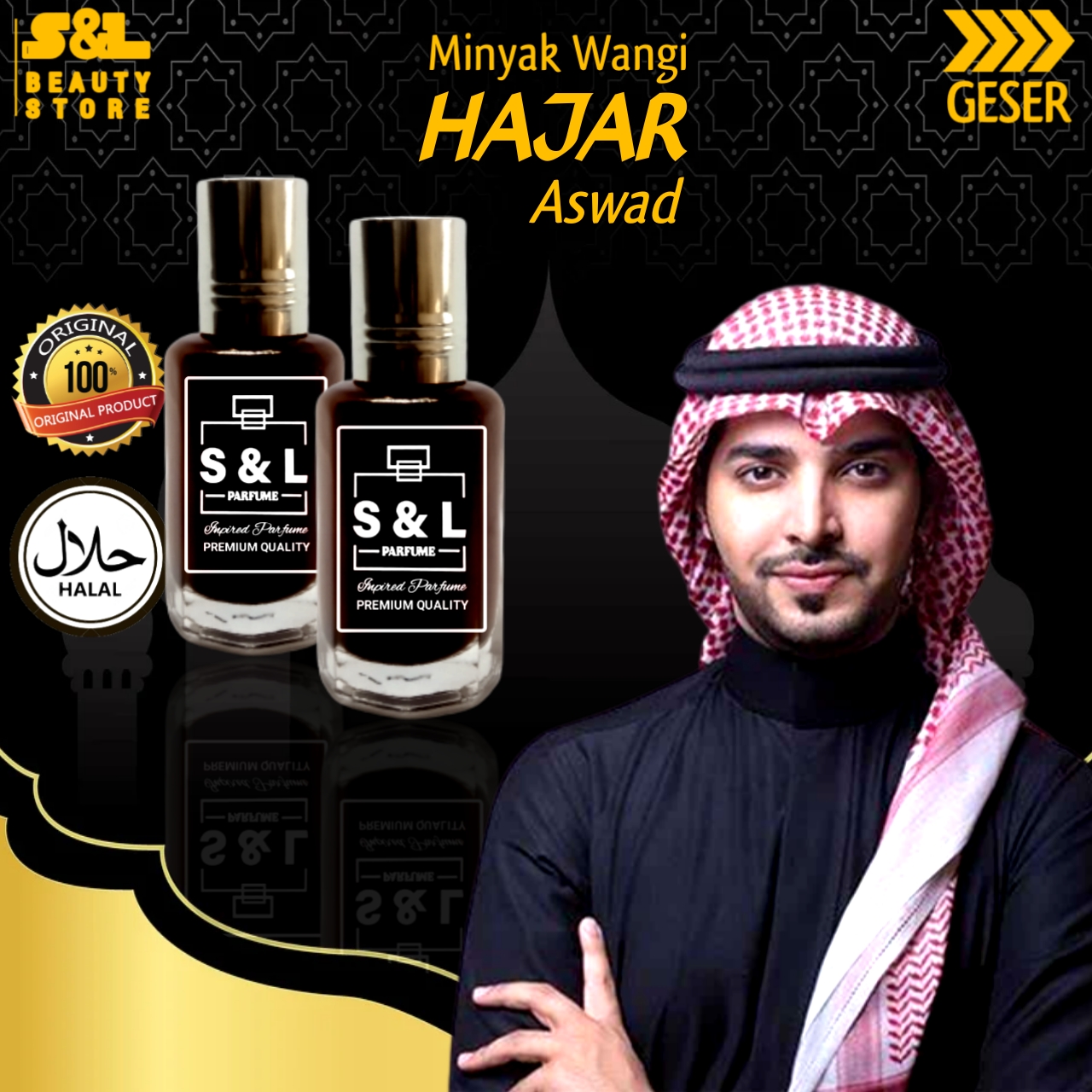 Parfum HAJAR ASWAD 100 Non Alkohol S L Parfume Pria Tahan Lama 24