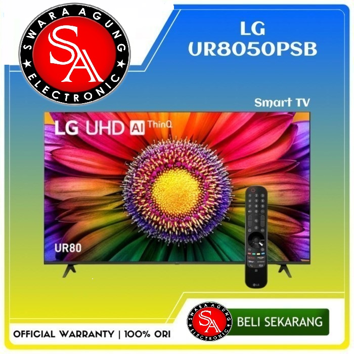 Led UHD 4K Smart TV 43 Inch THINQ AI LG Type 43UR8050 Khusus Medan