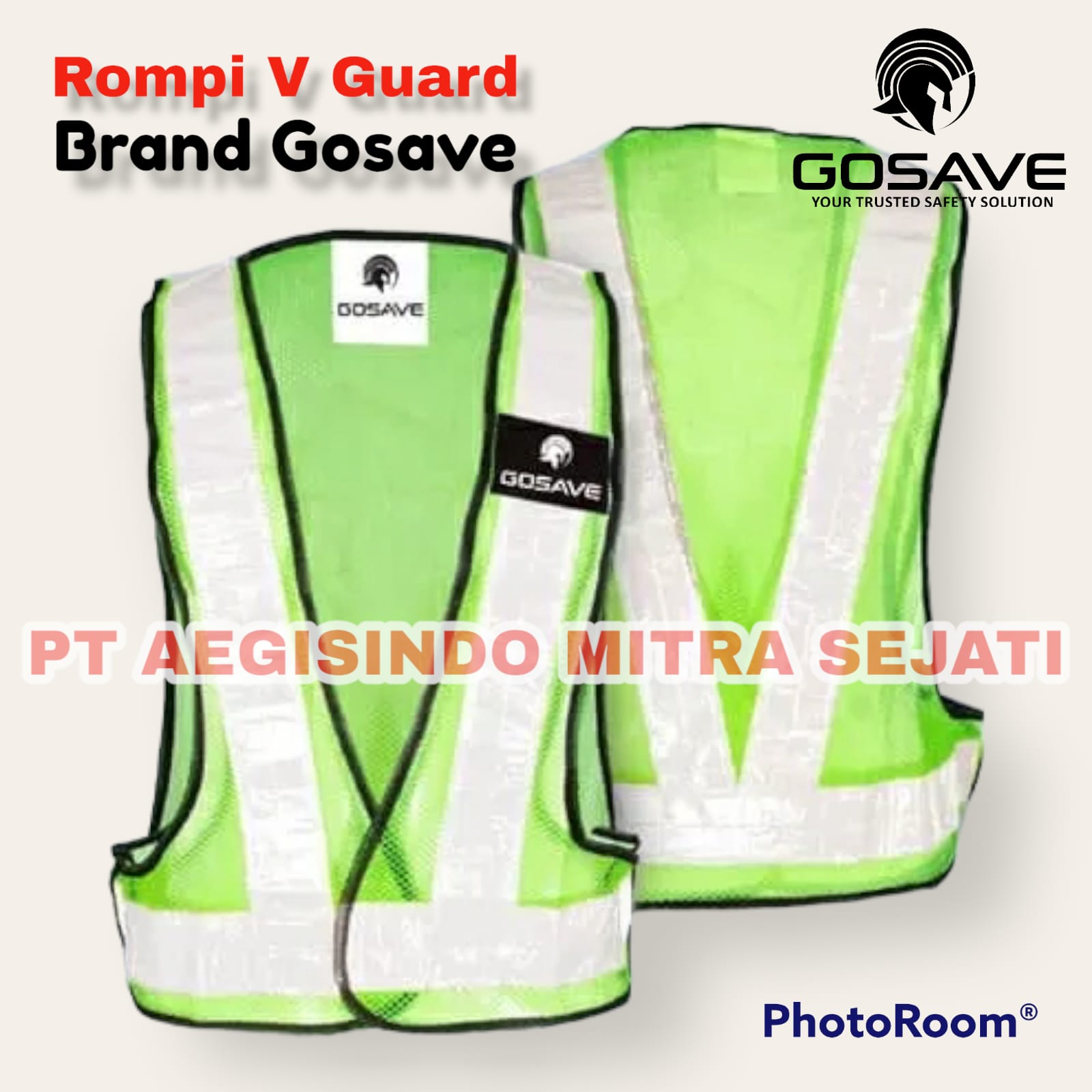 Rompi V Guard Jaring Orange Safety Vest Scotlite Pvc Rompi Proyek