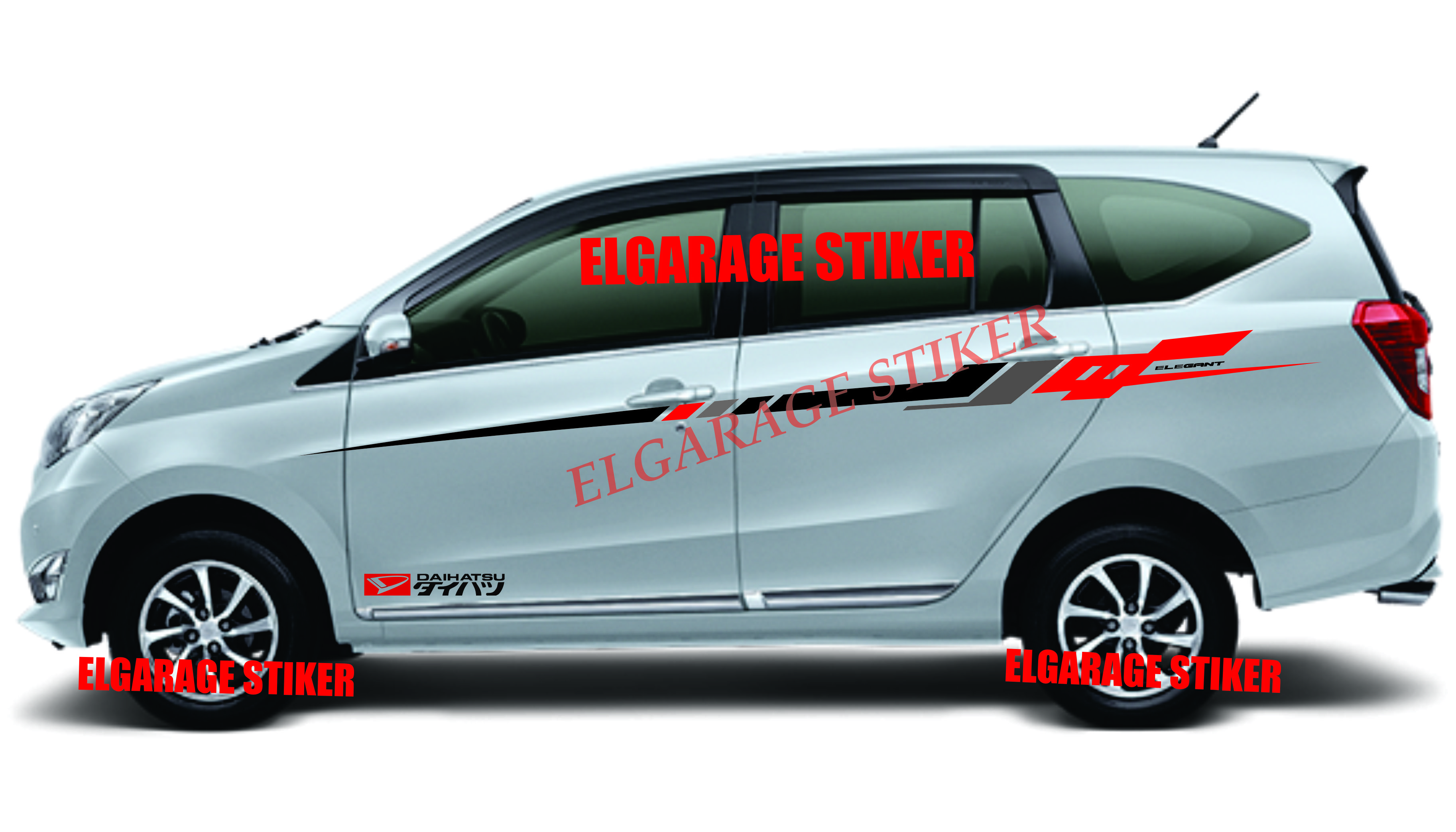 Stiker Mobil Daihatsu Sigra Stiker List Body Mobil Sigra Cutting Stiker