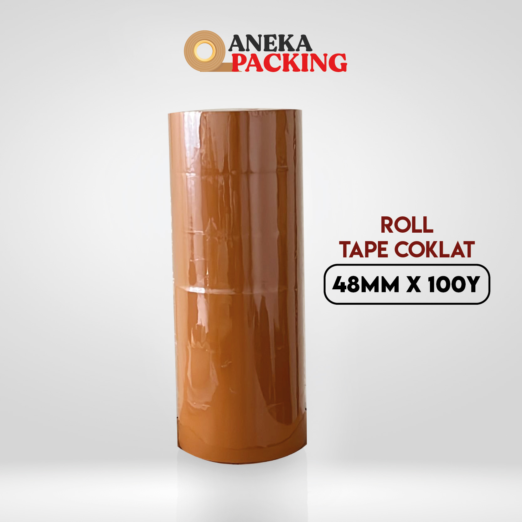 1 ROLL ISI 6 PCS HORICI LAKBAN OPP BENING COKLAT 2 INCH 48MM X 100