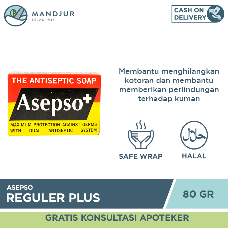 Asepso Plus Gram Sabun Batang Antiseptik Lazada Indonesia