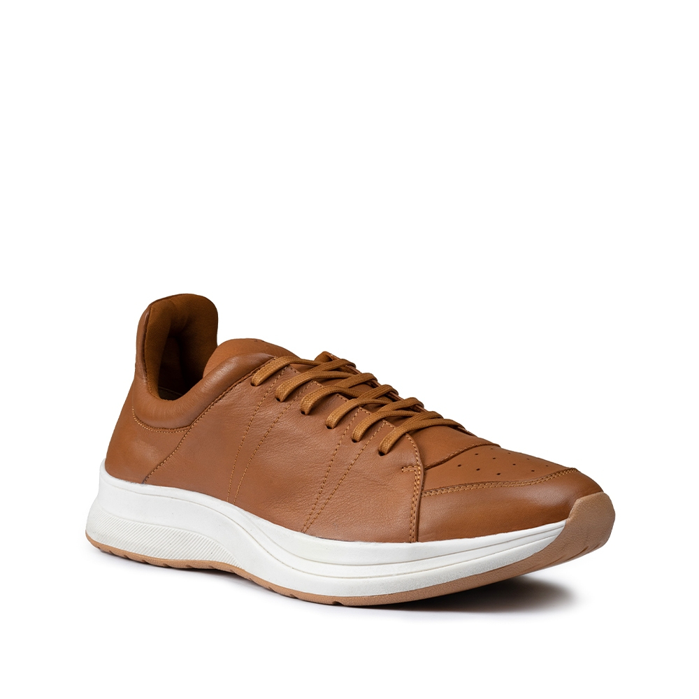 New Prabu Salim Brown Sepatu Sneakers Pria Cokelat Lazada Indonesia