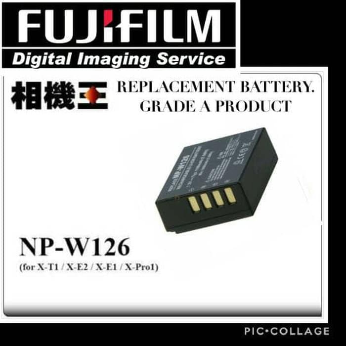 Best Seller W126 BATTERY FUJIFILM XM1 XA1 XA2 XA3 XT10 XT1 XE1 XPRO1